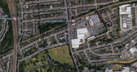 The Area Around The Two Harringay Stations