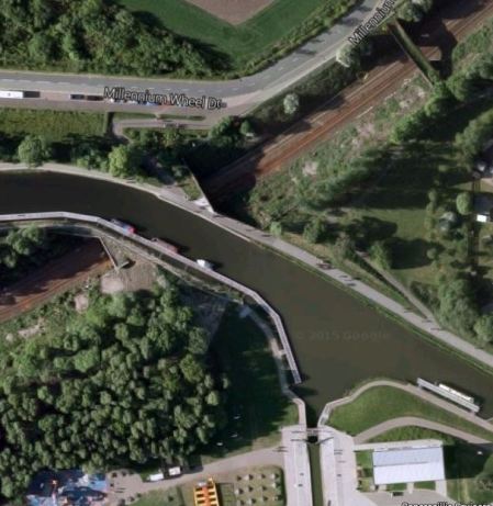 The Railway Passing The Falkirk Wheel
