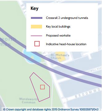 Wandsworth Common Shaft Site