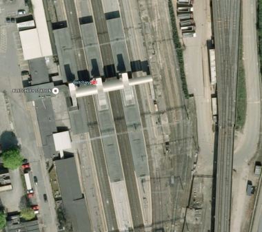 Bletchley Station Platforms And The Bletchley Flyover