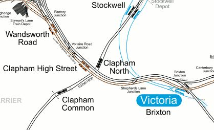 Lines Around Clapham High Street