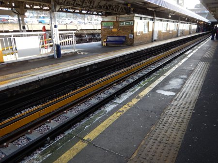 A Protected Conductor Rail At Barking Station