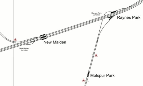 Lines Through Raynes Park Station