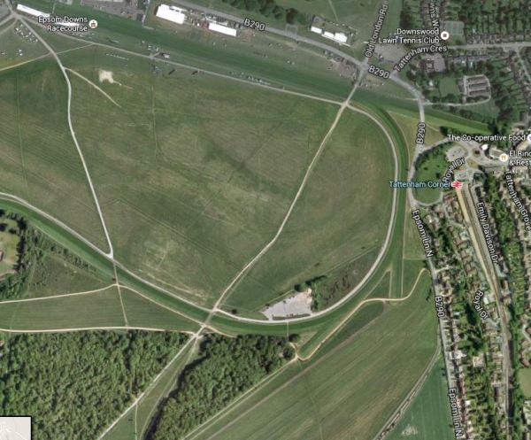 Tattenham Corner Station And Epsom Racecoiurse