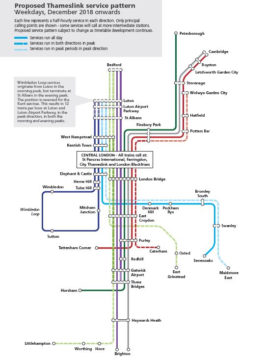 ThamesLink Programme Map