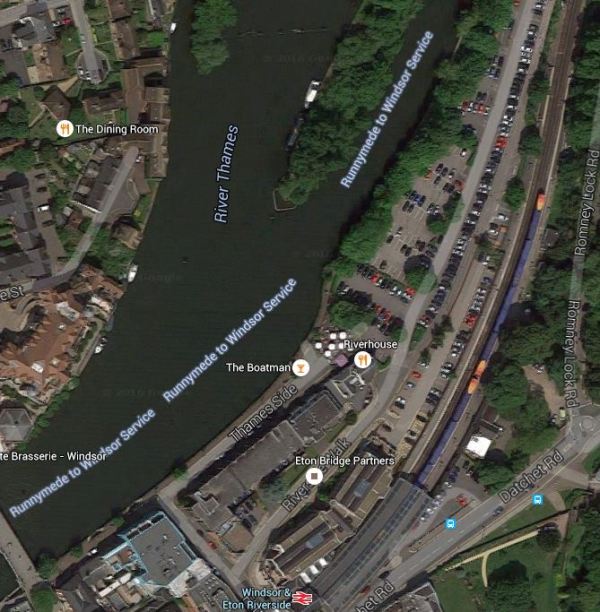 Windsor And Eton Riverside Station And The Thames