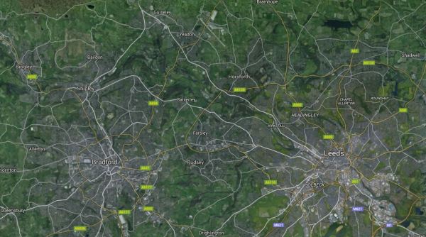 Bradford, Leeds and Leeds-Bradford Airport