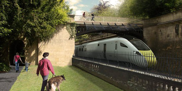 Sydney Gardens Bridge And A Class 800 Train