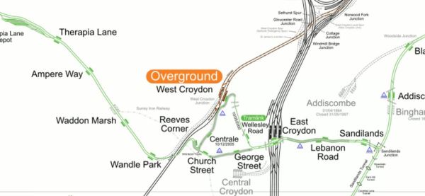 West Croydon and East Croydon Stations