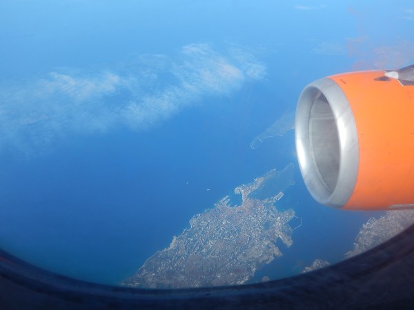 A First View Of The Dalmatian Coast - No Prizes For Guessing The Airline