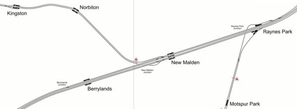 Lines Around New Malden