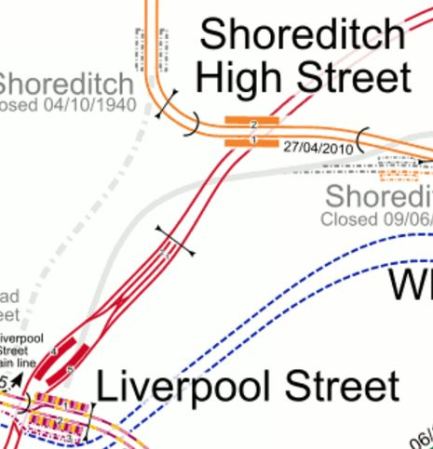 Liverpool Street And Shoreditch High Street Stations