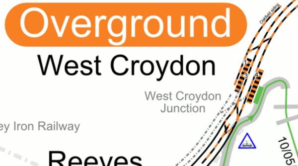 Lines At West Croydon Station