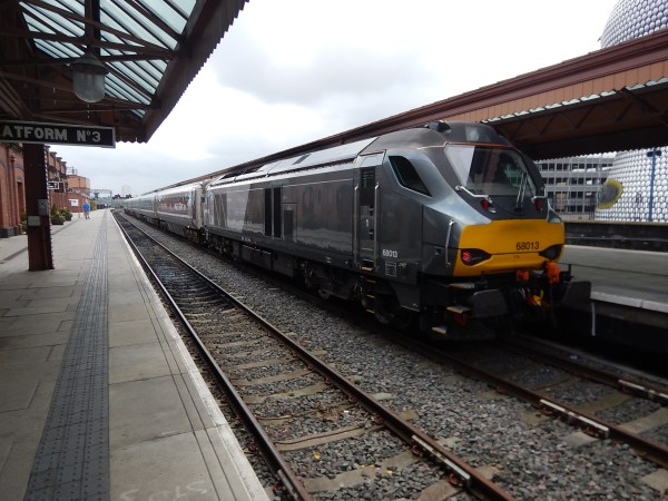 A Chiltern Main Line Train In Platform 4 At Birmingham Moor Street Station