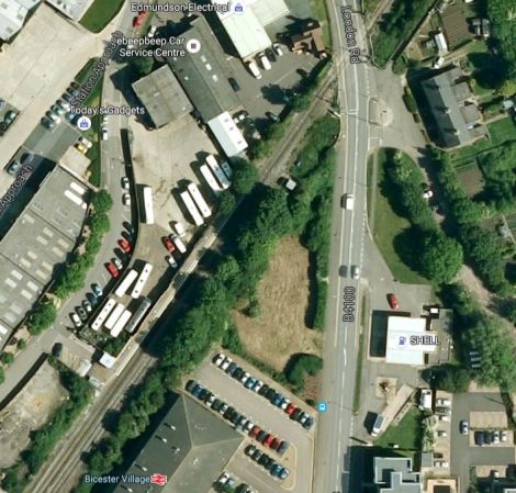 Bicester Village Station And The London Road Level Crossing