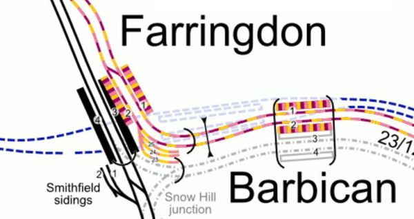 Lines Through Farringdon Station