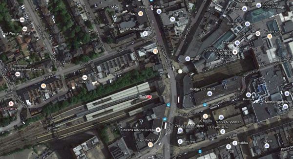 Ilford Station And The Town Centre