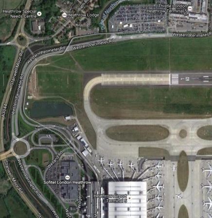 The Western End Of Runway 09L At Heathrow