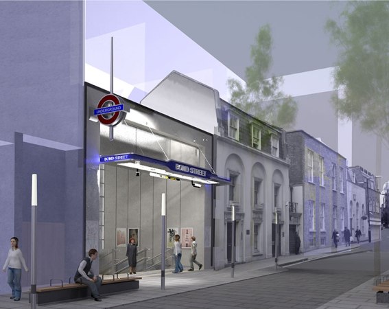 The New Marylebone Lane Entrance To Bond Street Station