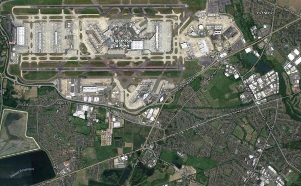 Heathrow Airport And Feltham Station