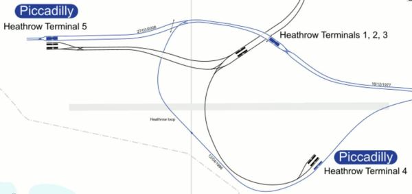 Rail And Underground Lines At Heathrow