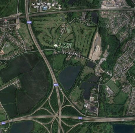 Crossrail And The M25 At Iver