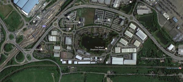 The QE2 Bridge To Stone Crossing Station