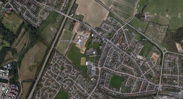 The Eastern End Of The Felixstowe Branch Line