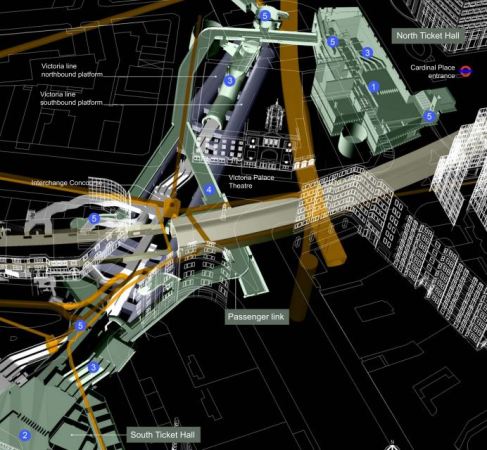 The Passenger Link Between North And South Ticket Halls At Victoria Tube Station
