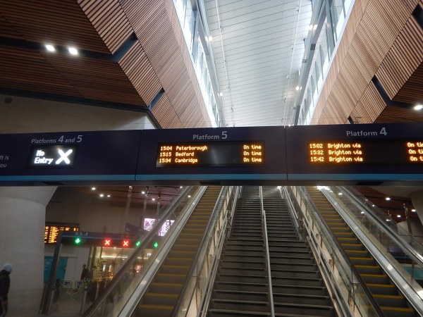 Thameslink Information At London Bridge Station - 3rd March 2018