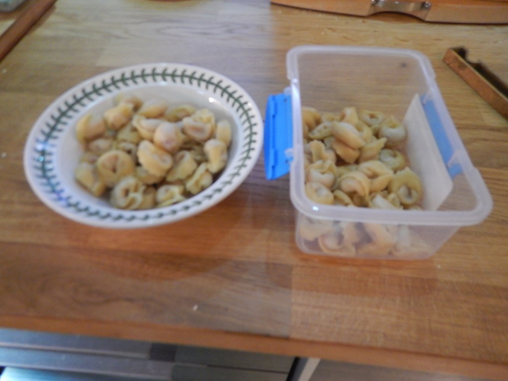 3.Split Pasta Into Two Portions And Put One In The Fridge