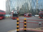 Comings And Goings Of Battery-Electric Buses On Route 242 At Aldgate Bus Station – 4th September&nbsp;2025